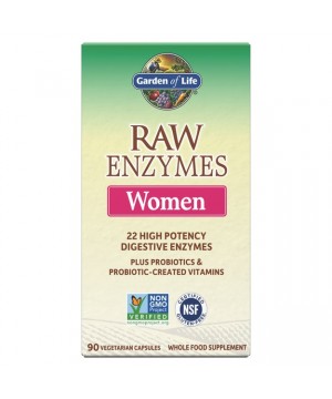 RAW Enzymy Women Digestive Health - pro ženy - podpora trávení - 90 kapslí